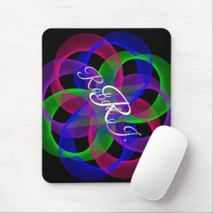 Dubbel Loop Mesh Geometrisk Musmatta