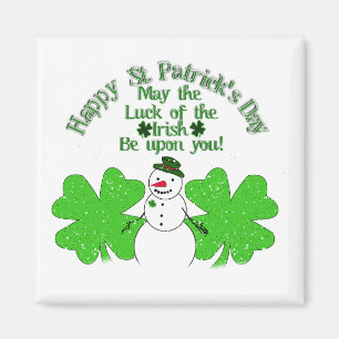 Dubbel Lucky Snögubbe Magnet
