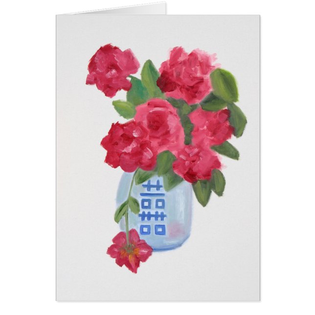 Dubbel lycka hälsningskort (Framsidan)