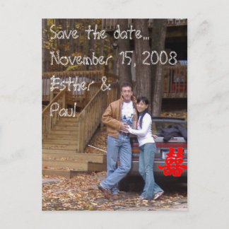 Dubbel Lycka - Spara datum...... Meddelande Vykort