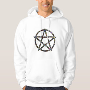 Dubbel lycklig Pentacle Hoodie