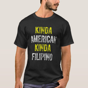 Dubbel medborgarskap filippinsk amerikansk medborg t shirt