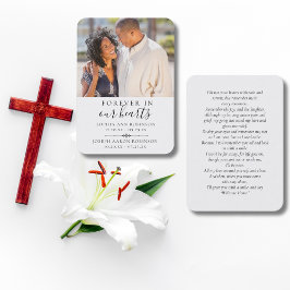 Dubbel minnesgudstjänst Foto Bön Kort