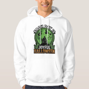 Dubbel möda besvär Häxa Pumpa Halloween Spindelnät Hoodie