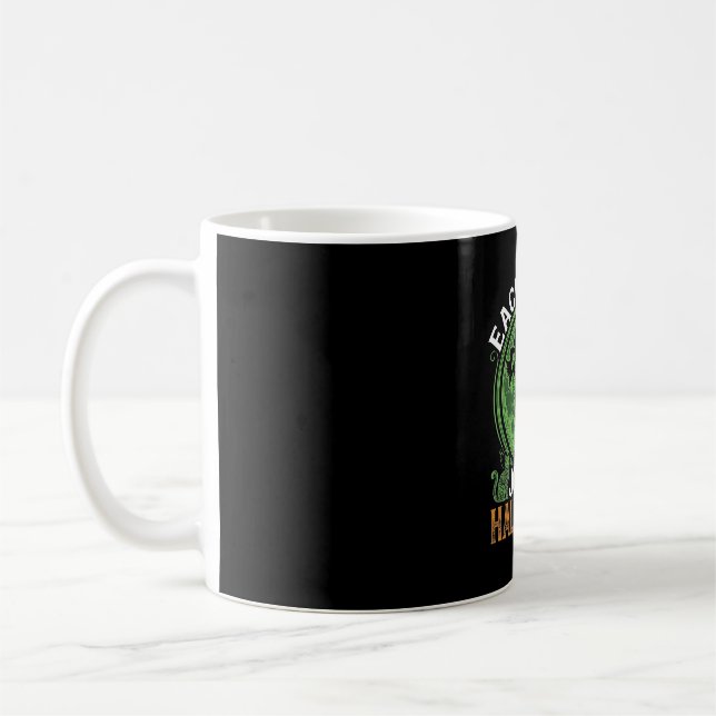 Dubbel möda besvär häxa pumpa Halloween spindelnät Kaffemugg (Vänster)