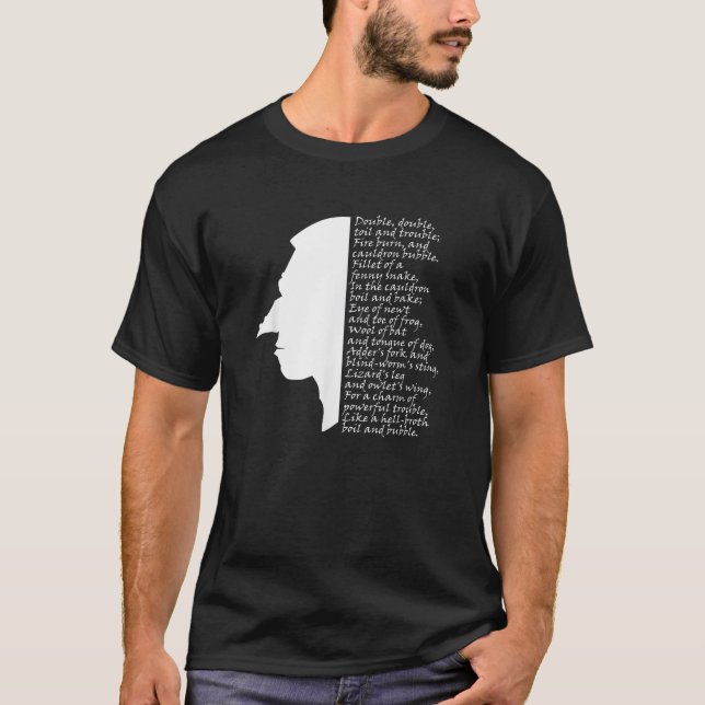 Dubbel möda och besvär Häxa Macbeth  T Shirt (Framsida)