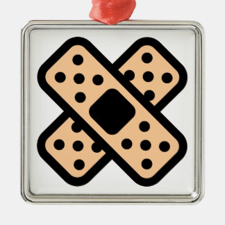 Dubbel musikbandaids julgransprydnad metall