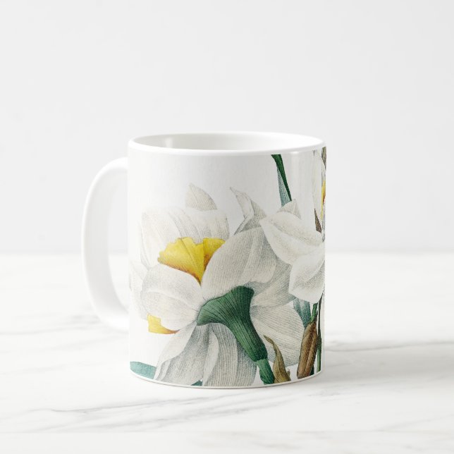 Dubbel narciss, Pierre-Joseph Redouté, 1827 Kaffemugg (Framsida vänster)