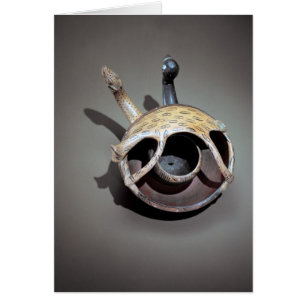 Dubbel ormbunke hälsningskort