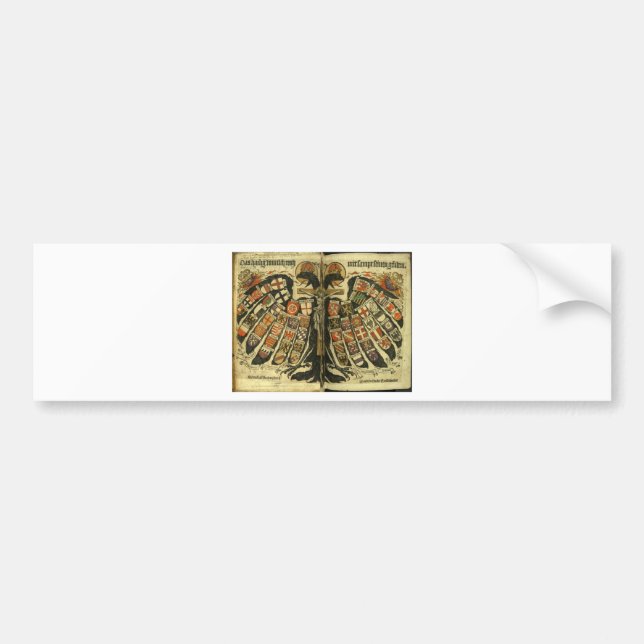 Dubbel örn för österrikare bildekal (Framsidan)