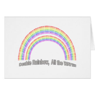DUBBEL REGNBÅGE HÄLSNINGSKORT