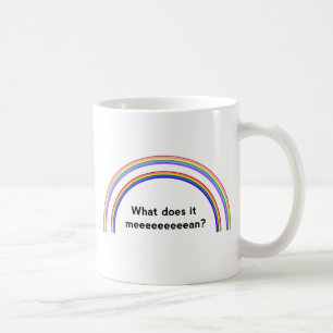 Dubbel regnbåge kaffemugg