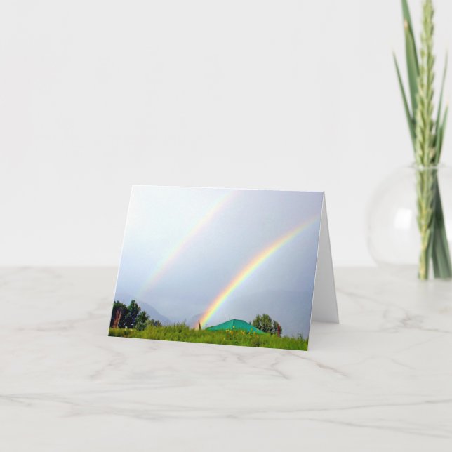 Dubbel regnbåge kort (Framsida)