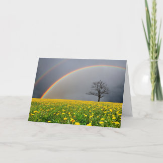 Dubbel regnbåge kort