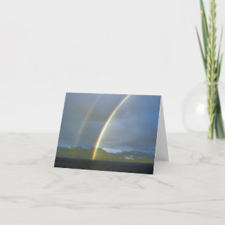 Dubbel regnbåge kort
