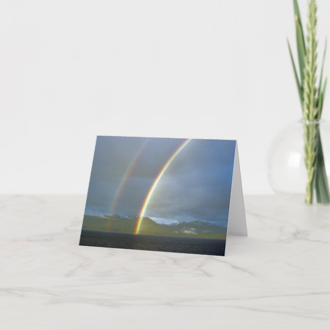 Dubbel regnbåge kort (Framsida)