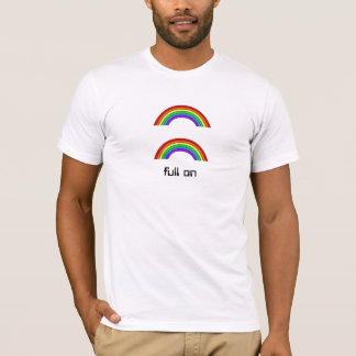 dubbel regnbåge som så är intensiv t-shirt