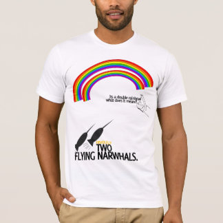 Dubbel regnbåge t-shirt