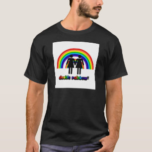 Dubbel regnbåge tee