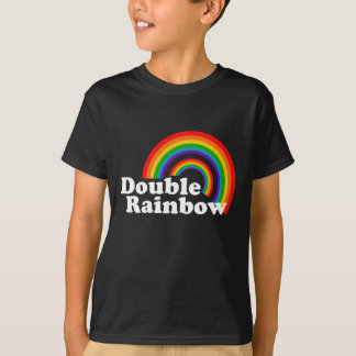 Dubbel regnbåge tee shirt