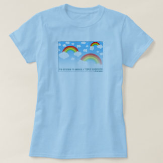 Dubbel regnbåge tee shirt