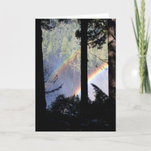 Dubbel regnbåge till och med träd