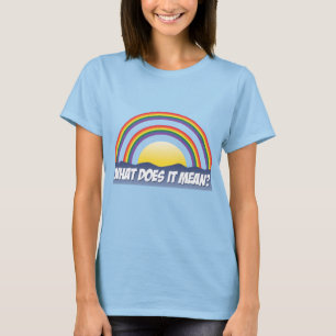 Dubbel regnbåge vad det betyder? tee shirt