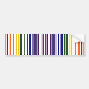 Dubbel regnbågeBarcode Bildekal