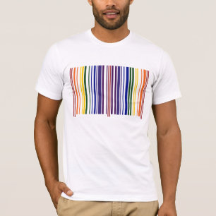 Dubbel regnbågeBarcode T Shirt