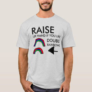 Dubbel regnbågeskjorta tee shirt