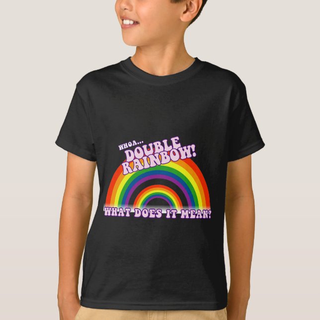 Dubbel regnbågetshirt tröja (Framsida)