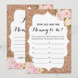 Dubbel Sida Lekar för 2 baby shower hur gammal | Inbjudningar