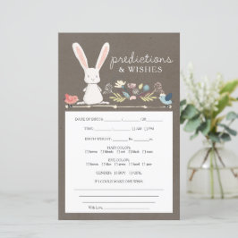 Dubbel Sided Förutsägelser Ett Lite Kanin Baby Spe