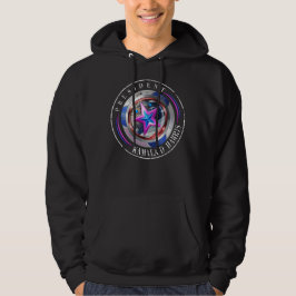 Dubbel Sided Harris-Walz Vinge/Frimärke Medallion Hoodie