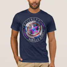 Dubbel Sided Harris-Walz Vinge/Frimärke Medallion