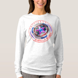 Dubbel Sided Harris-Walz Vinge/Frimärke Medallion T Shirt