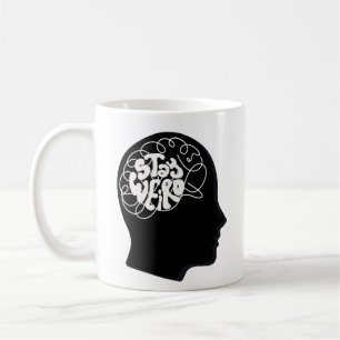 Dubbel-Sidig "Stay Weird" Koncept Hjärnvirvel Kaff Kaffemugg