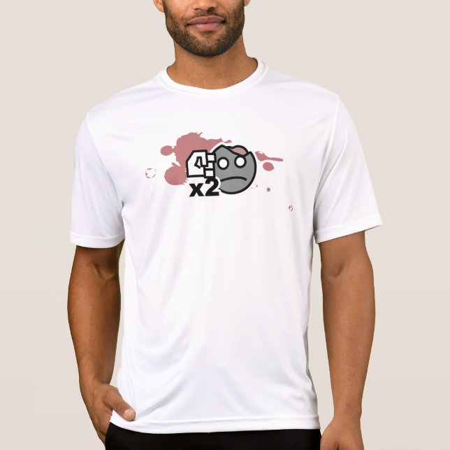 Dubbel skada x2 tee shirt (Framsida)