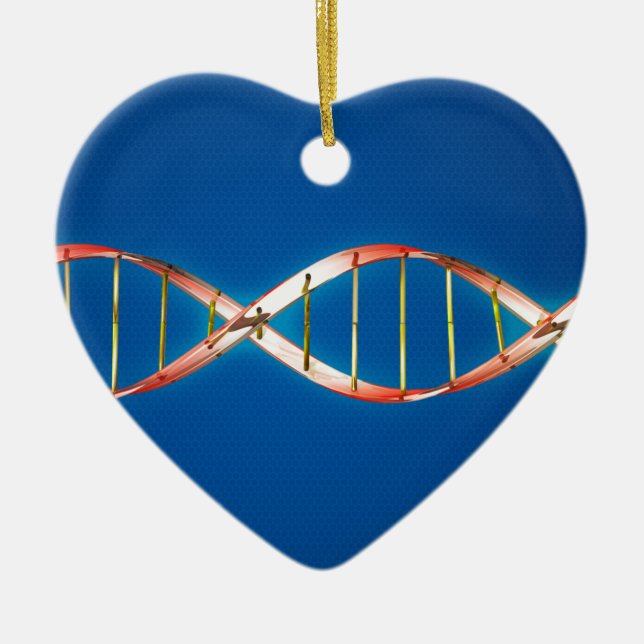 Dubbel spiral för DNA Julgransprydnad Keramik (Framsidan)