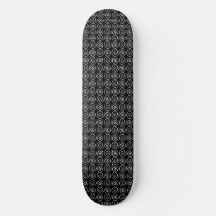Dubbel spiral keltiskt mönster mini skateboard bräda 18,5 cm