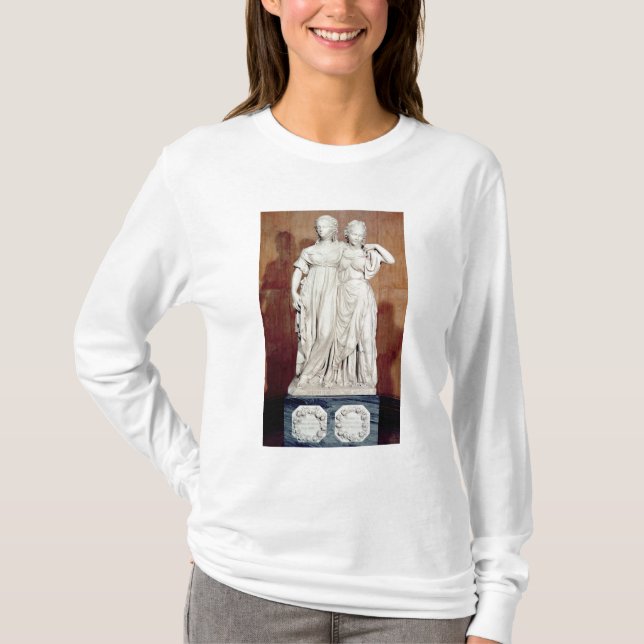 Dubbel staty av princessesna Louise (1776-1810) Tee (Framsida)
