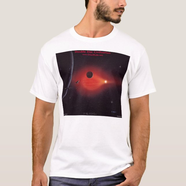 Dubbel stjärnacivilisation t-shirt (Framsida)