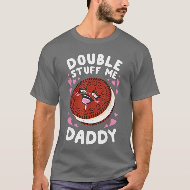 Dubbel Stuff mig Pappa familj T Shirt (Framsida)