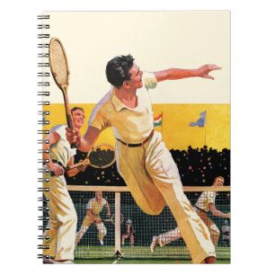 Dubbel Tennis Match Anteckningsbok