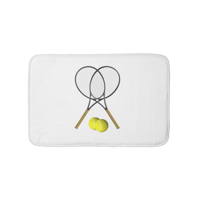 Dubbel Tennis Sport Tema Badrumsmatta (Framsidan)