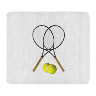 Dubbel Tennis Sport Tema Glas