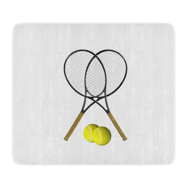 Dubbel Tennis Sport Tema Glas (Framsidan)