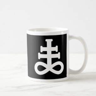 Dubbel vit på den svart svavelsymbolmuggen kaffemugg