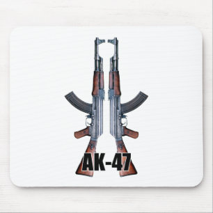 DubbelAK-47 anfallgevär Musmatta
