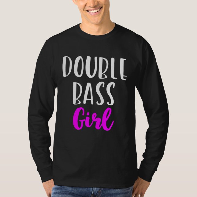 Dubbelbas Flickspelare Kvinnor Söt T Shirt (Framsida)